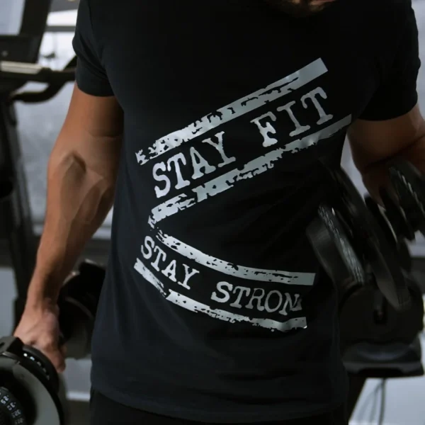 تي شيرت - شعار STAYFIT