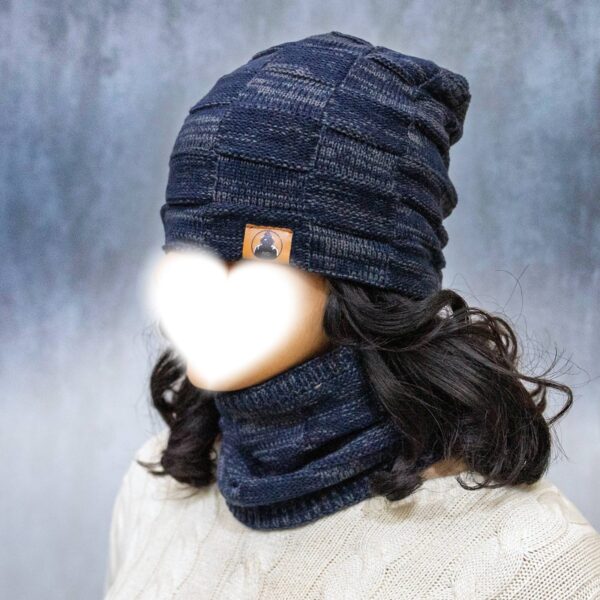 قبعة شتوية - قطعتين
