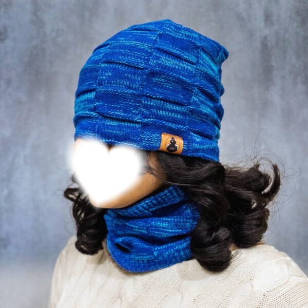 قبعة شتوية - قطعتين